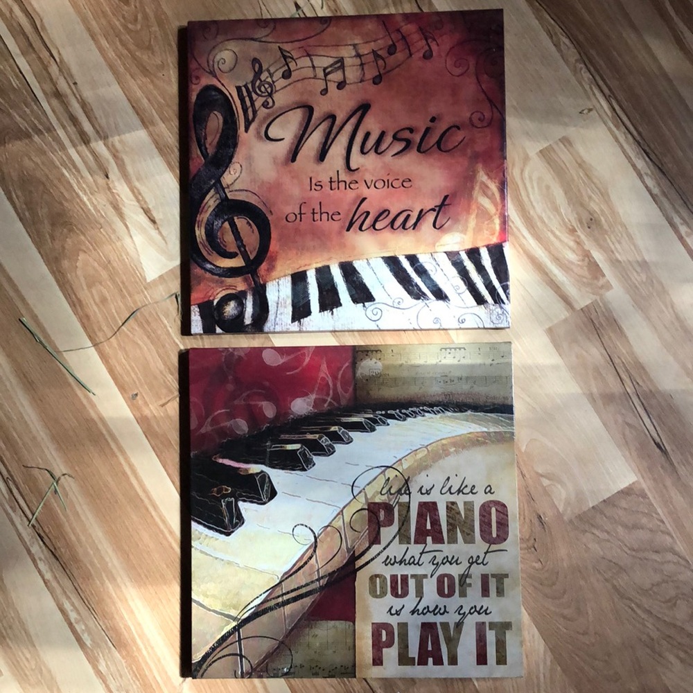 Musical Inspiration Wall Art- set of 2